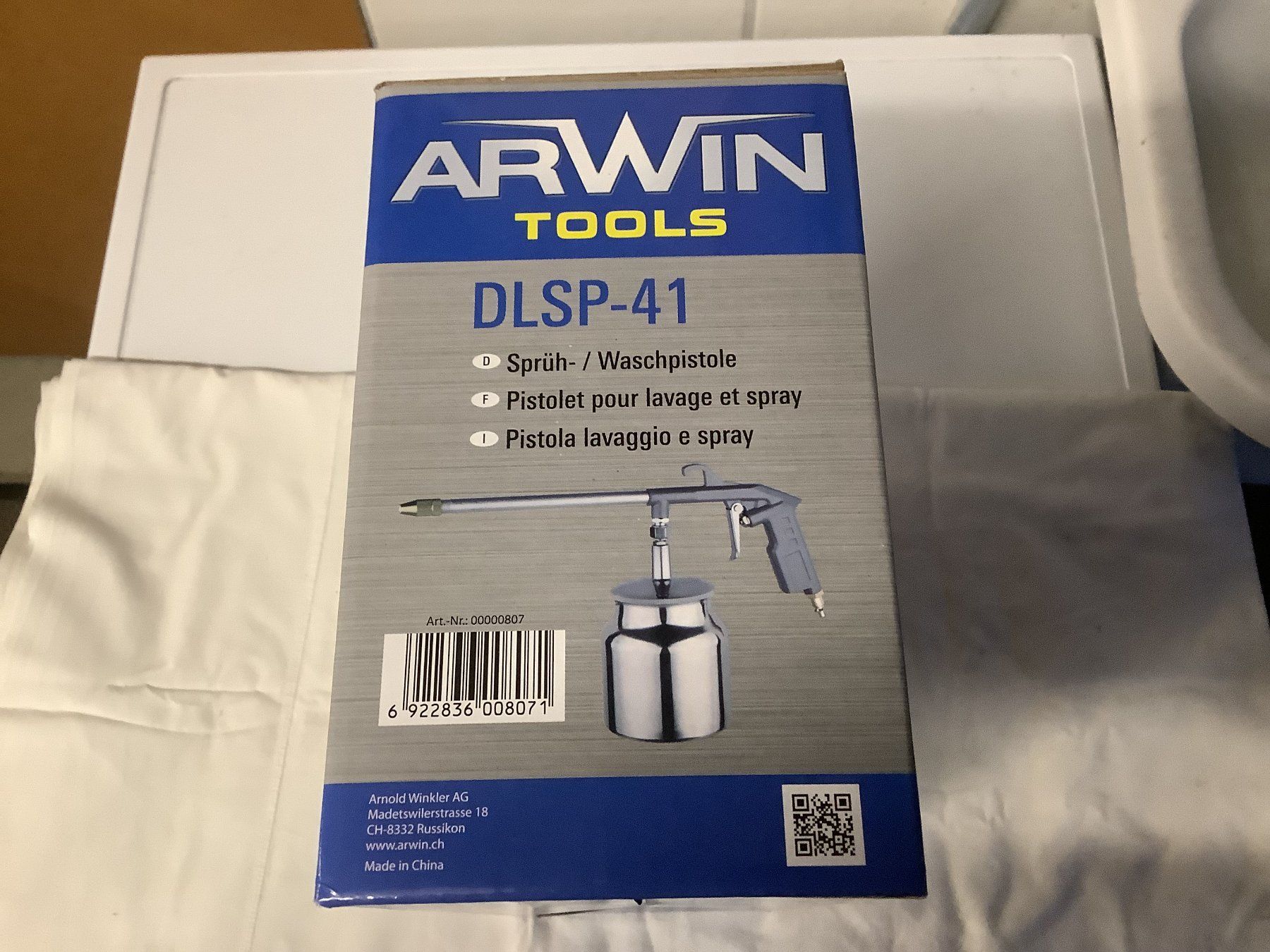 Tutti gli attrezzi: ARWIN SPRÜH WASCHPISTOLE DLSP-41 – Nuovo e nell'imballaggio originale da Glarus venduto da Mdelphi 7