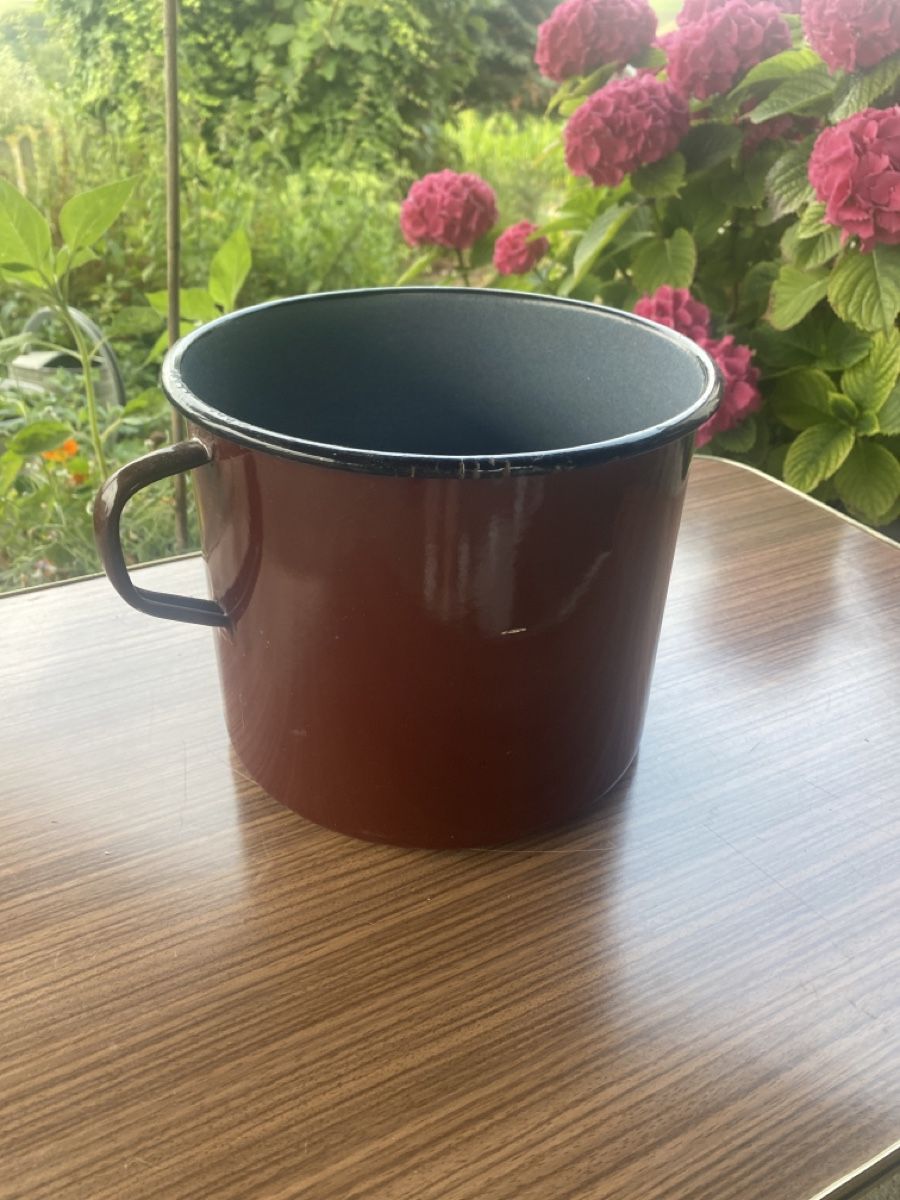 Pentole: Vintage Emailtopf, Topf, Kochtopf, 20 cm – Usato da Roggliswil venduto da star32