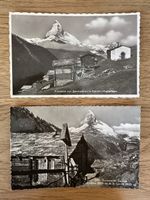 Schweiz - 2x AK Matterhorn Findelen 1918