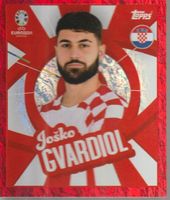 EURO 2024 Topps sticker Player To Watch Foil Red GVARDIOL