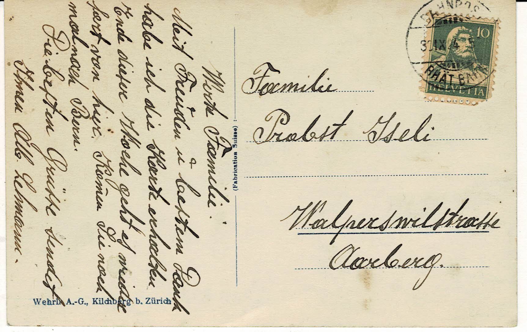 Cartoline postali: 31460 POST-AUTO in St. Moritz GR gel. 1924! – Usato da Hergiswil NW venduto da Kartenfrau 1