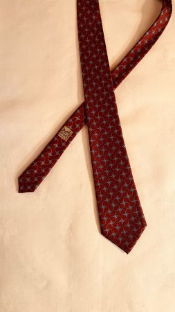 Originale, neuwertige Hermes Seidenkrawatte, Top Zustand!