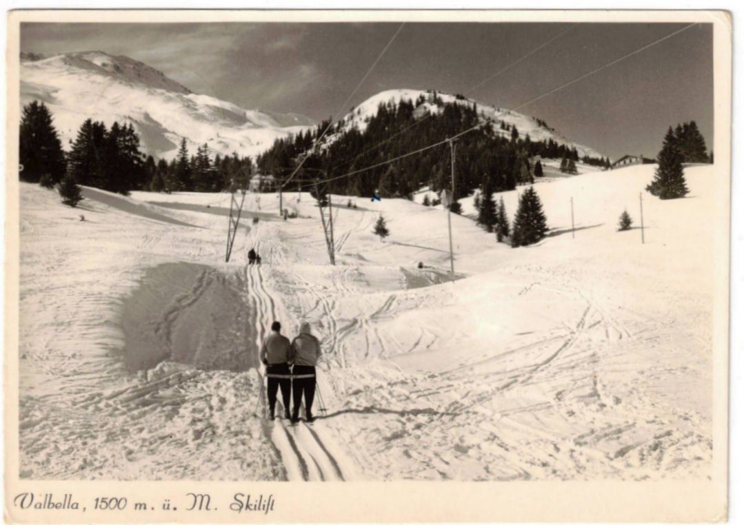 Cartoline postali: Valbella - Skilift – Usato da Binningen venduto da Mountainrider
