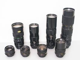 8 Yashinon & DX M42 Objektive 28mm 300mm M42