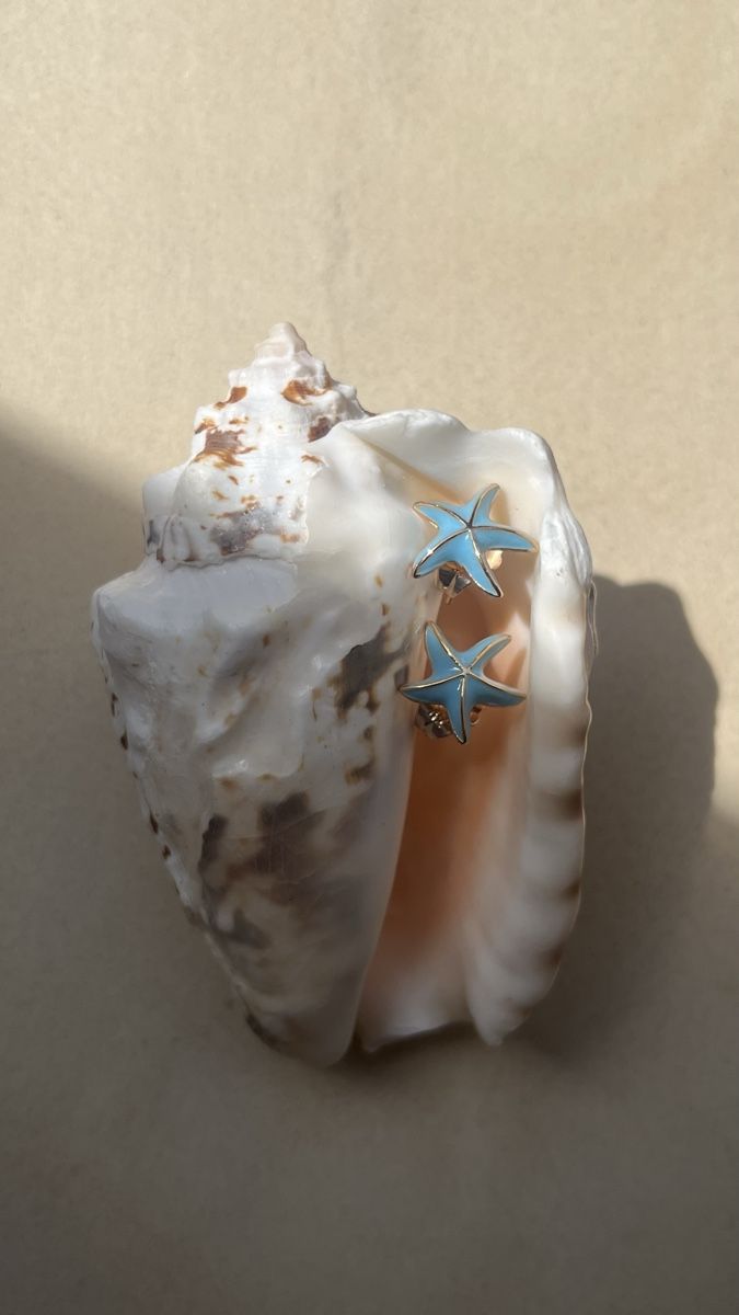 Orecchini pendenti & Orecchini a lobo: Orecchini a stella marina blu argento nuovi – Nuovo e nell'imballaggio originale da Lugano venduto da yul_fhg2 6