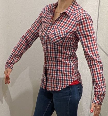 Chemise à carreaux vintage taille S