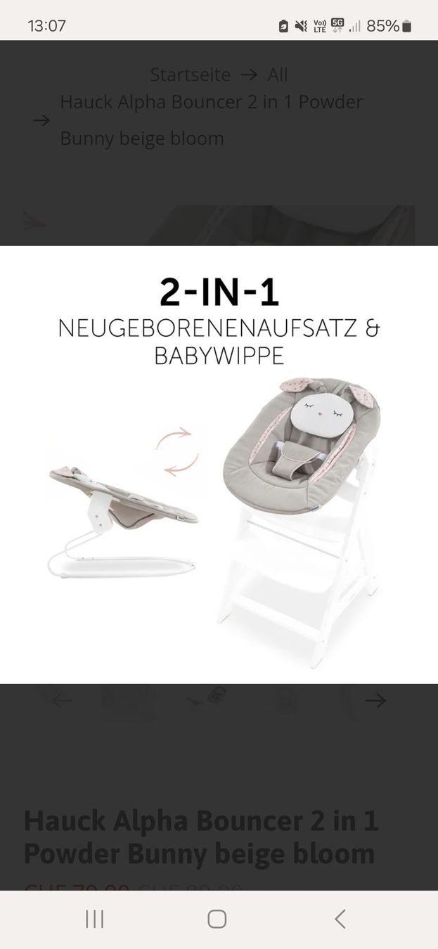 Hauck Bascules & balançoires: Babywippe Hauck – D'occasion à Niederweningen par CPerf.swiss 2