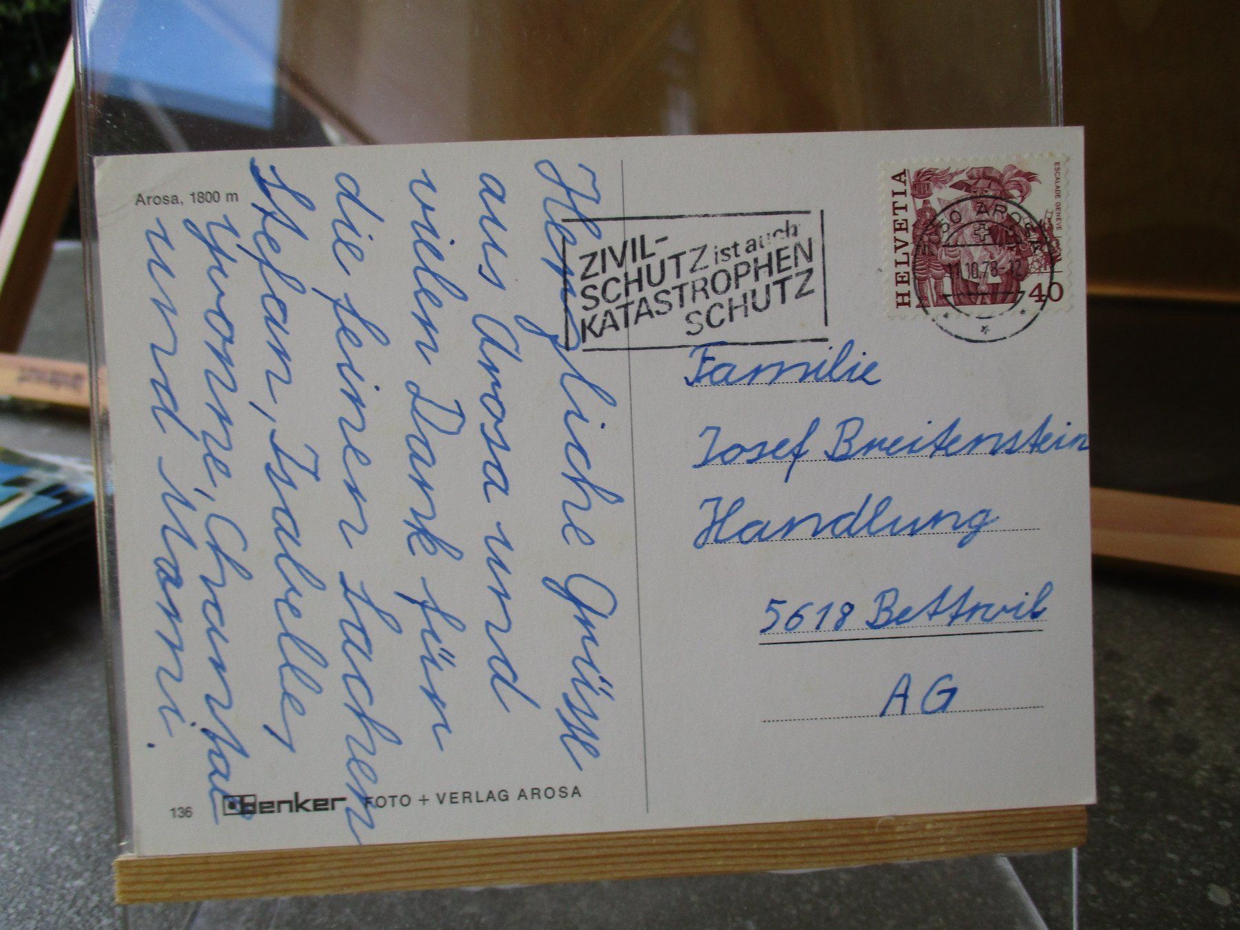 Cartoline postali: Arosa Postkarte Eichhörnchen Postkarte  2 – Usato da Felsberg venduto da sanwill 1