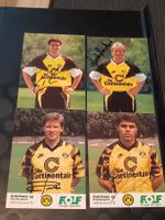 BVB  - Handsignierte alte Autogrammkarten - 4er Set