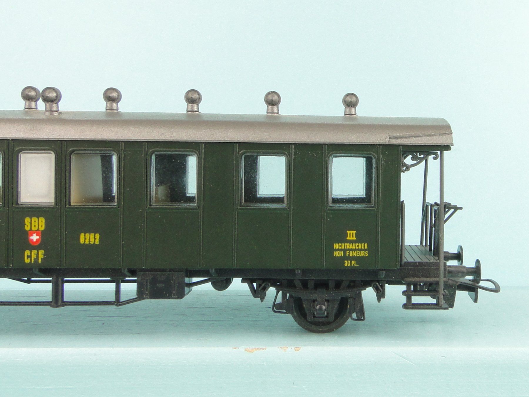 Liliput Modellini di ferrovie: Liliput 278 50 SBB 3 Kl. Oldtimerwagen – Usato da Bülach venduto da cann11 5