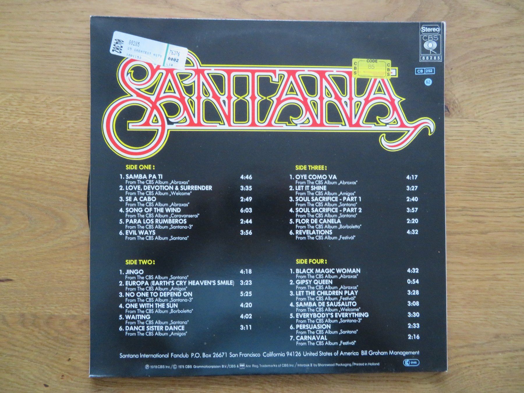 Schallplatten: SANTANA 25 HITS 2LPS – Neu (gemäss Beschreibung) aus Zürich von max_cp5f 1