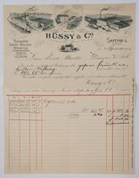 Safenwil 1900 - Hüssey & Co. Litho Briefkopf