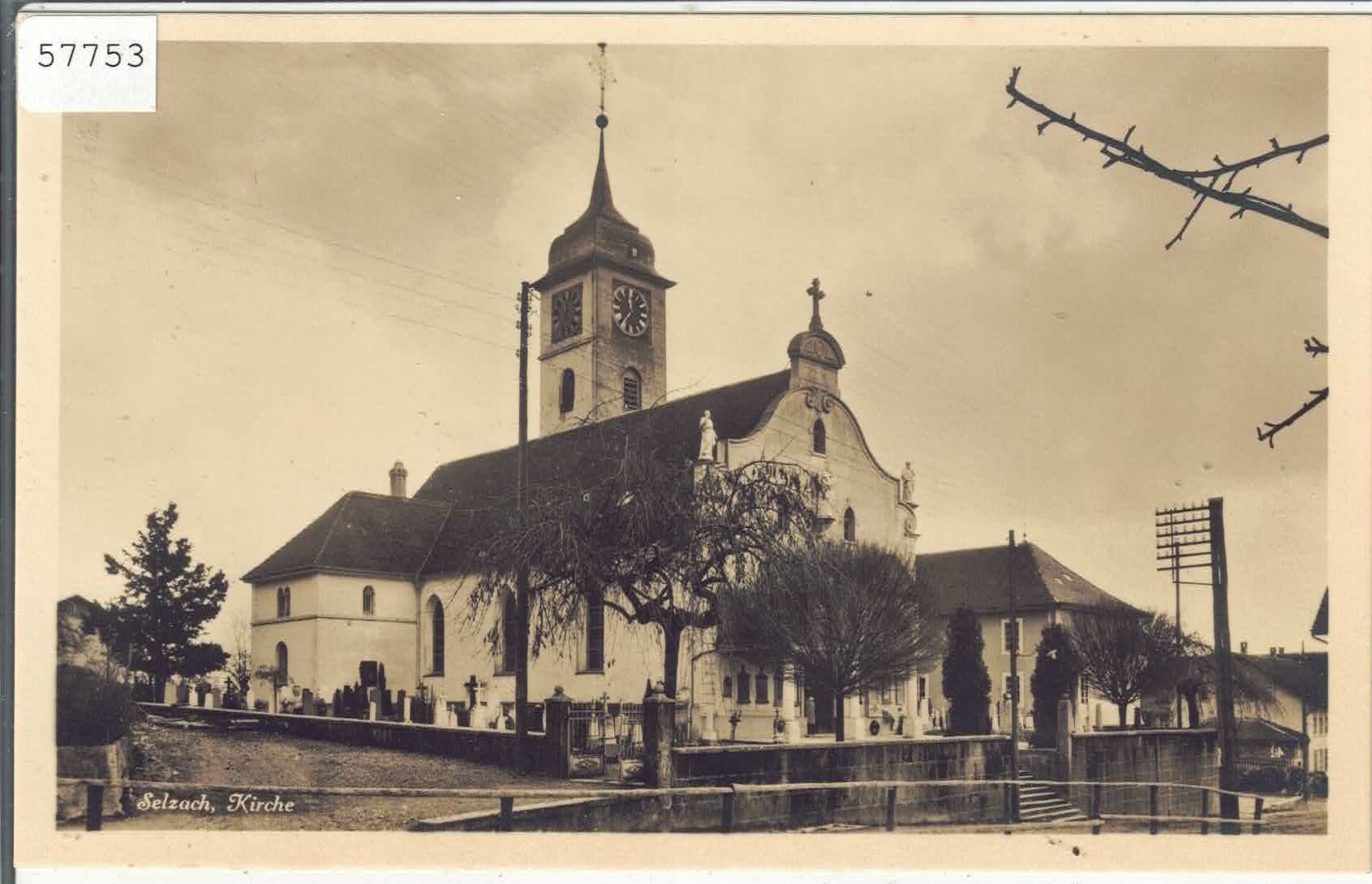Ansichtskarten: Selzach - Kirche – Gebraucht aus Ettingen von Kartenplanet