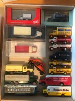 Sammlung 16 LKW mit CH-Modellen u.a. Warteck & Möbel Pfister