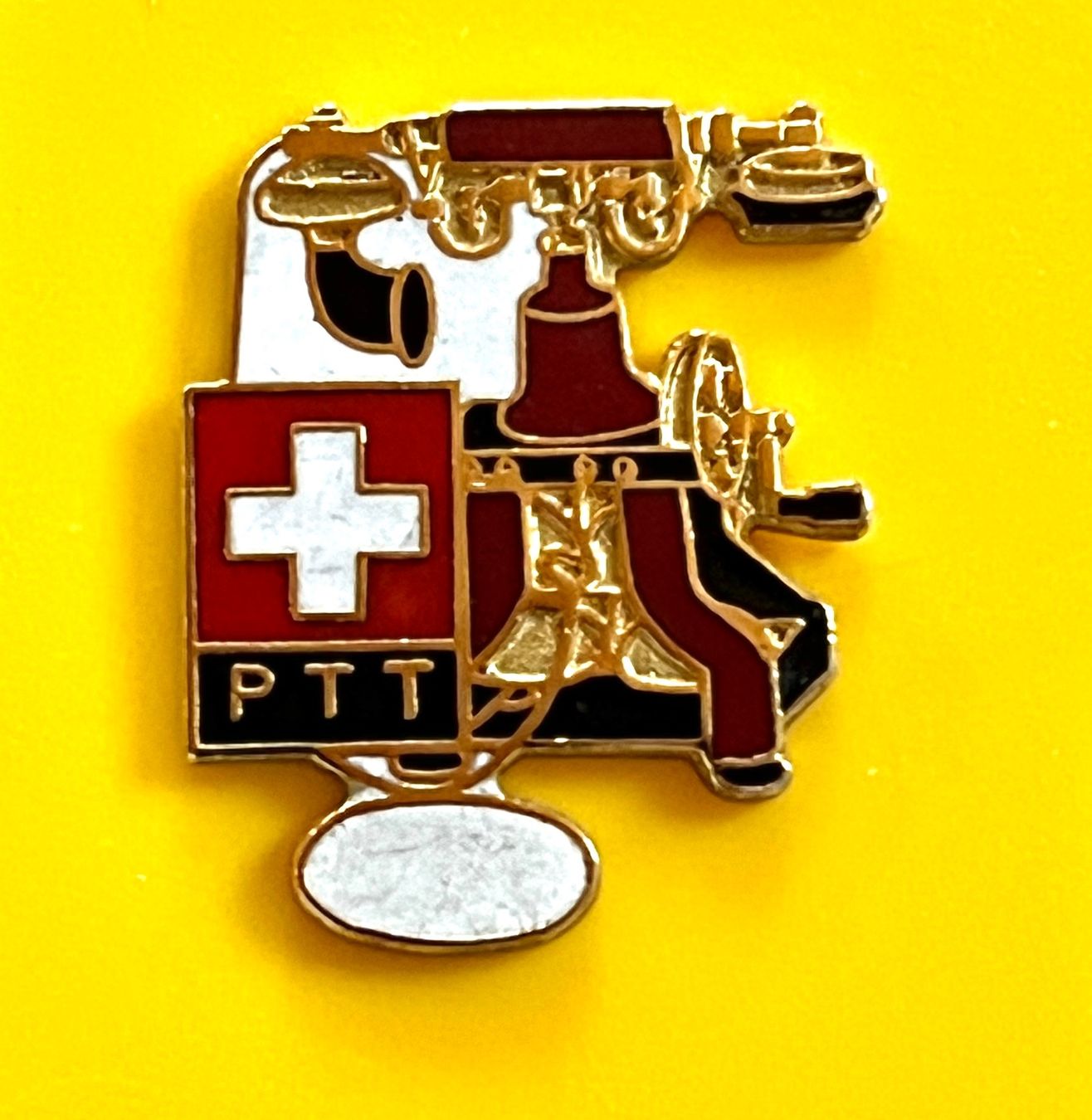 Placchette & Badge: Pin - PTT téléphone – Usato da Renan BE venduto da johncactus