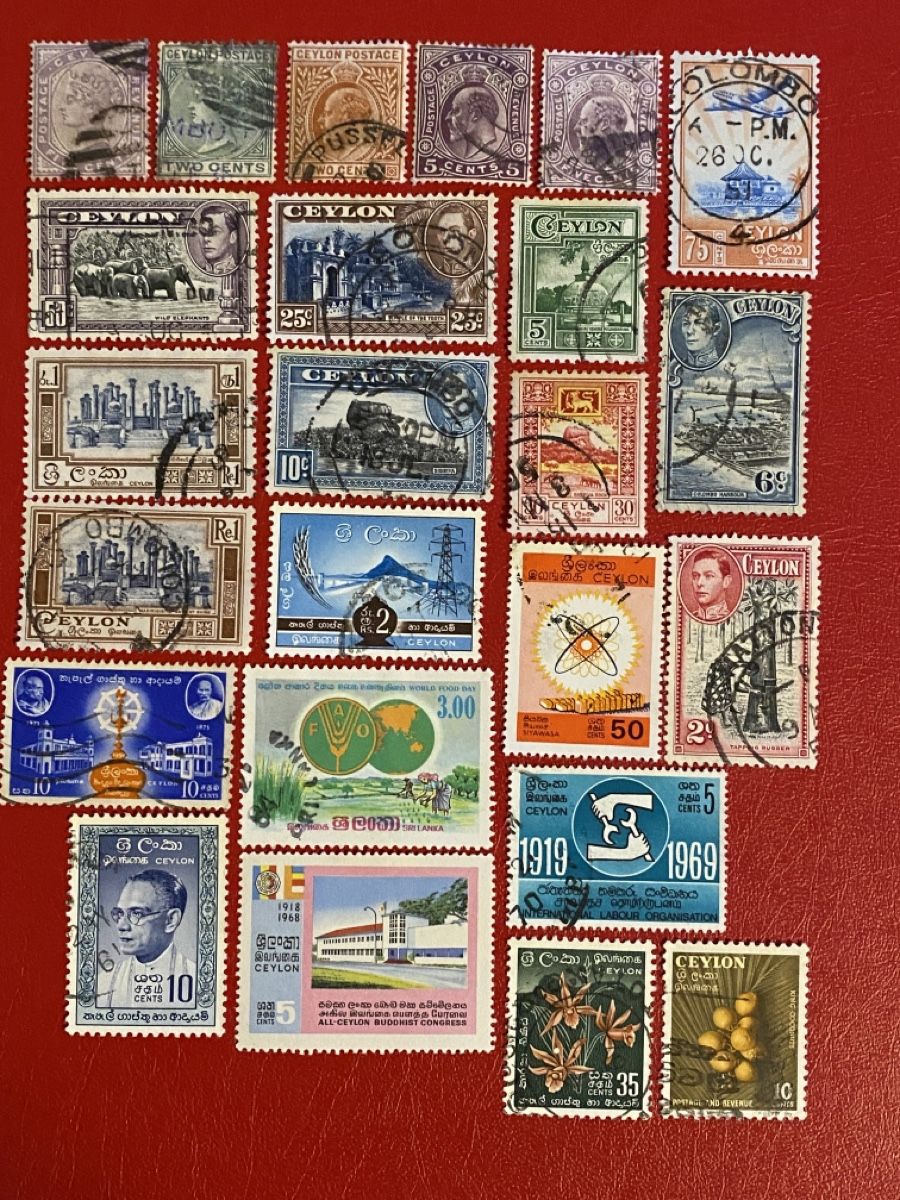 Alle Briefmarken: Timbres - Ceylon – Gebraucht aus Petit-Lancy von Solcarm