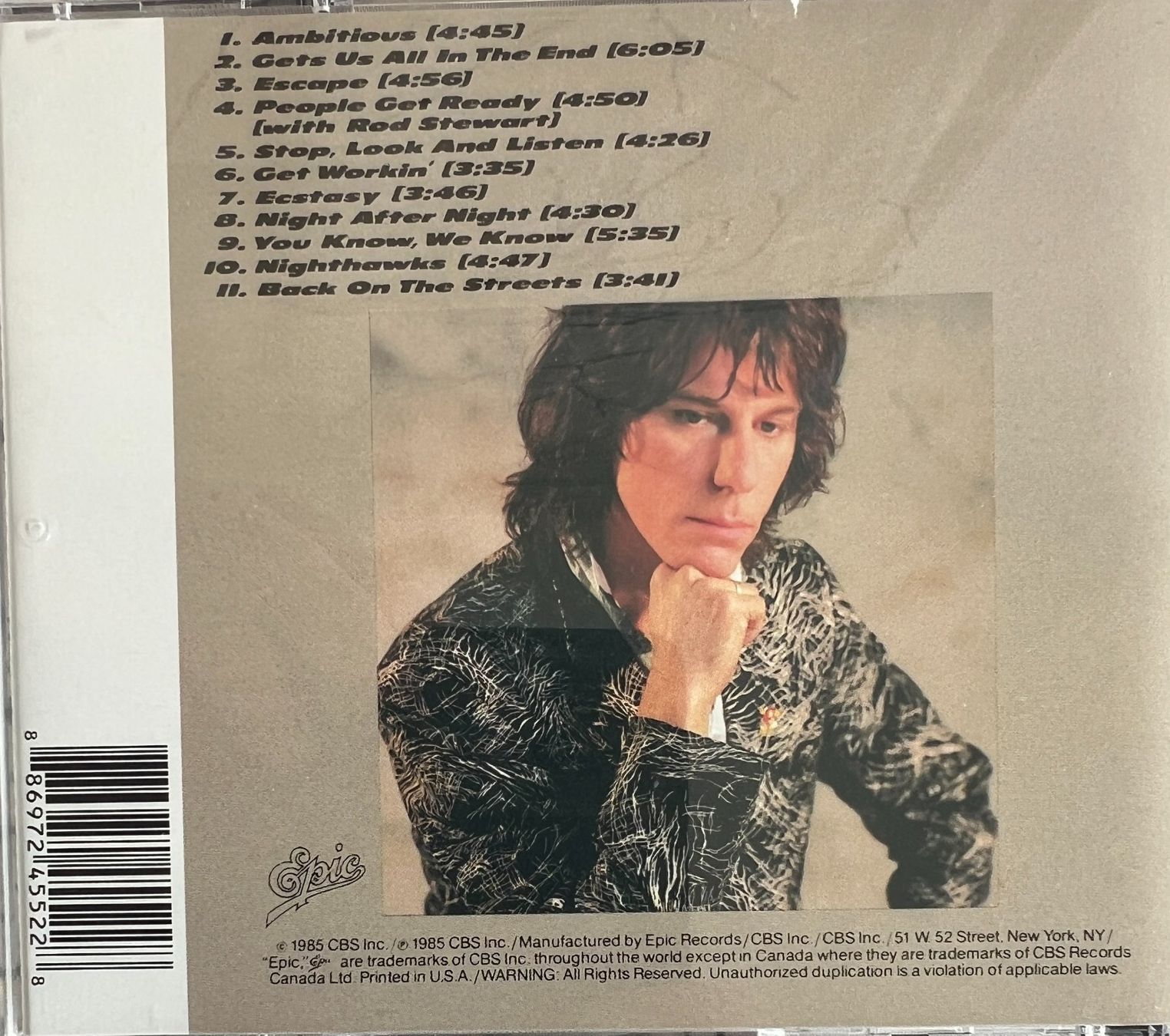 CD: JEFF BECK / Flash – Usato da Bischofszell venduto da kustavi 1