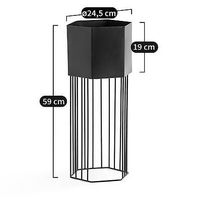 2 Übertopf TOPIM mit Gestell, Ø24,5 cm