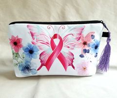 💄Schminktäschli/Make-up-Täschli "PINK RIBBON" 💖🐞✨ NEU!