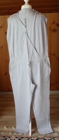 Jumpsuit Pyjama TCM hellgrau Gr. XL
