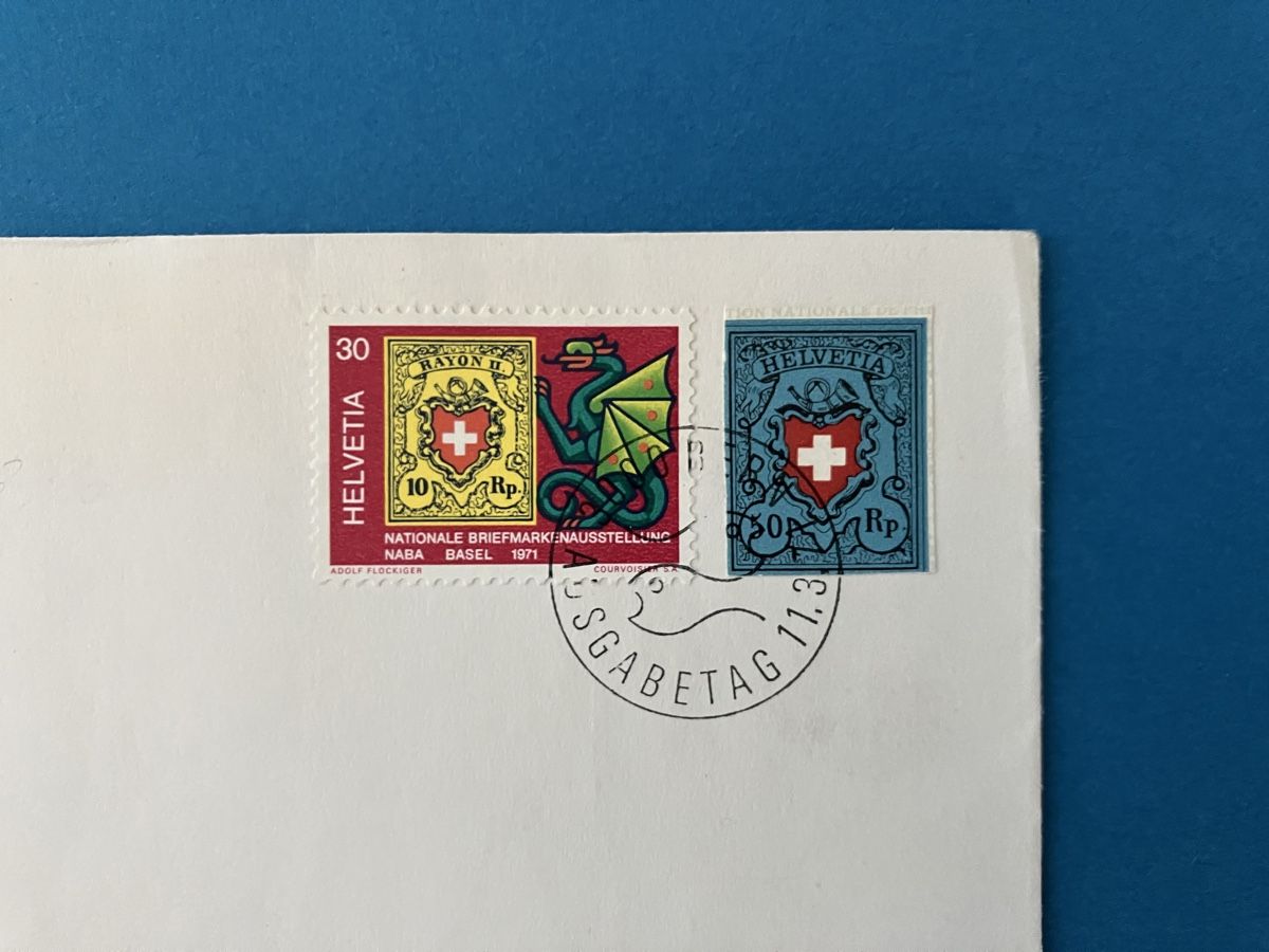 Alle Briefmarken: FDC mit Blockauschnitt W44 – Gebraucht aus Schübelbach von Philphila71 1
