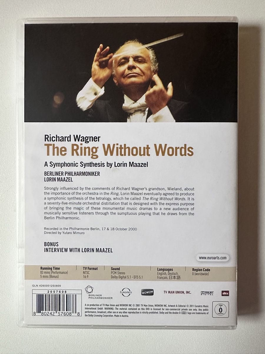 Tutti i DVDs: Wagner / Maazel: Ring ohne Worte | Berliner Philharmoniker – Nuovo (secondo la descrizione) da Zofingen venduto da SwissMercator 1