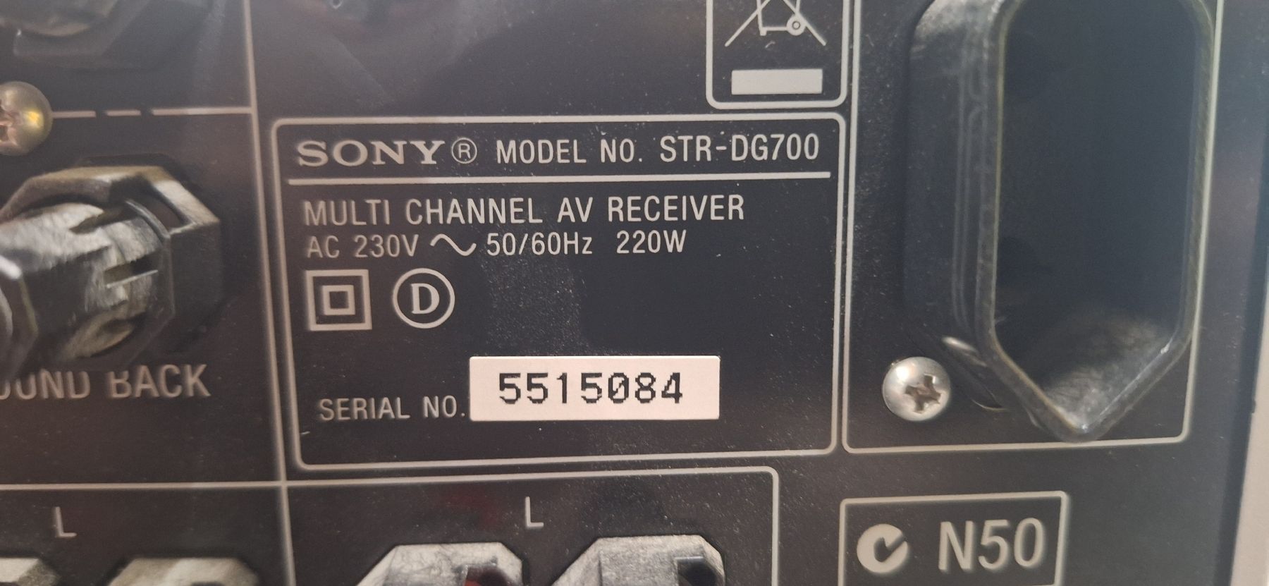 Sony Ricevitori: Sony Verstärker STR-DG700 220Watt – Usato da Buchs SG venduto da Saimn78 2