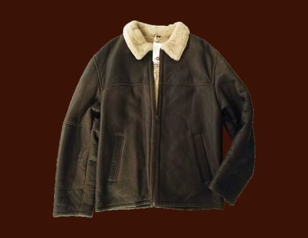 Lederjacke mit australischer Schearling-Wolle