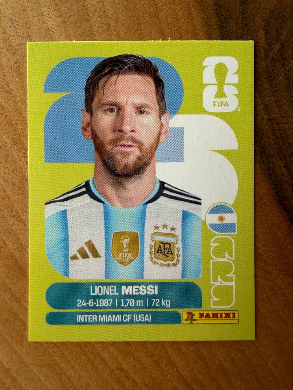 Panini Carte collezionabili: PANINI WM 26 Sticker / Messi ARG 17 – Nuovo (secondo la descrizione) da Stäfa venduto da Mpower0