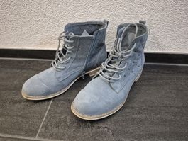 Schöne, hellblaue Stiefel Gr. 41