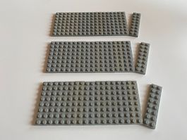 LEGO - 30 - HELLGRAUE - ZWEIERPLÄTTLI - 8 X 2 - NOPPEN