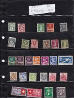 Lot Schweizer Briefmarken 1906-1939 gestempelt