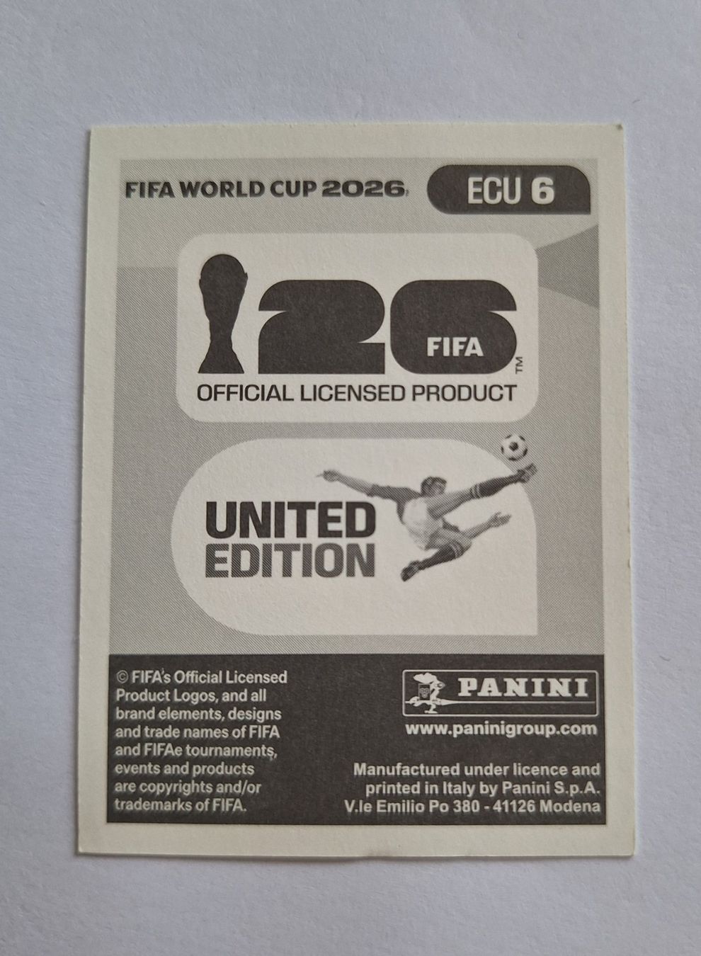 Panini Carte collezionabili: Panini Willian Pacho ECU 6 – Nuovo (secondo la descrizione) da Romanens venduto da Crocette 1