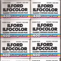 6x ILFORD Ilfocolor Vintage retro 400 ASA 135-24 MHD 04/2025