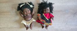 Puppen 2 Stck Afro-Look gebraucht