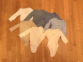 Lot de 7 bodies manches longues bébé 6 mois 