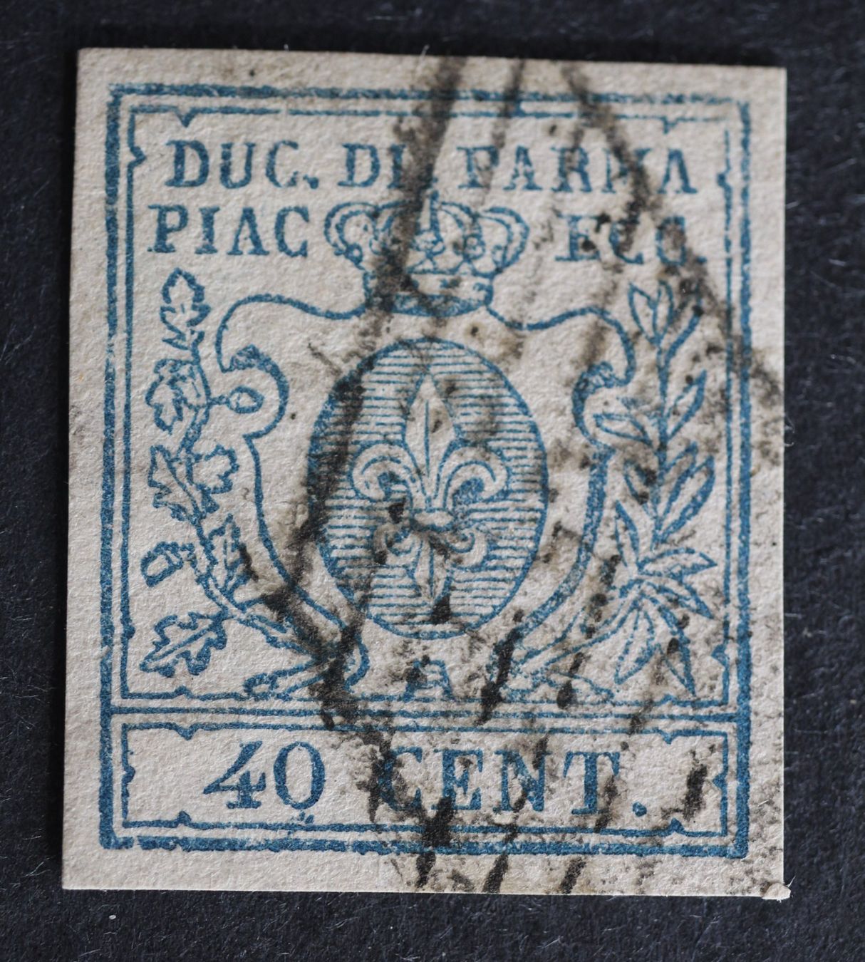 Tous les timbres: Parma MNr. 11 40 Centesimi gestempelt – D'occasion à Aesch BL par Orathai1