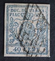Parma MNr. 11 40 Centesimi gestempelt