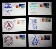 USA POSTE AÉRIENNE 6 LETTRES DIFFÉRENTES 1981 / U172