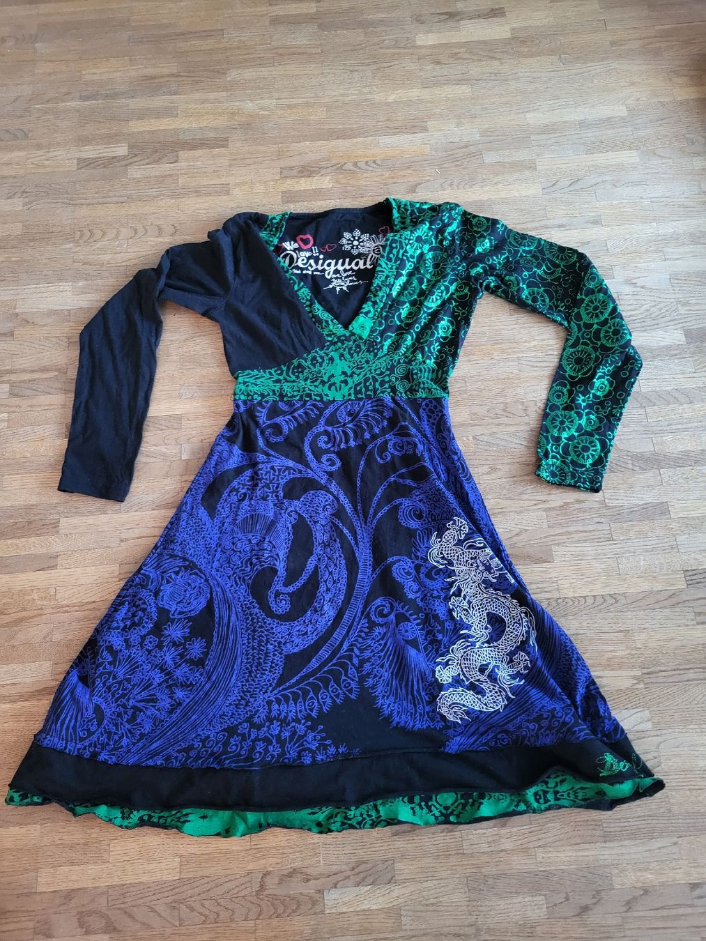 Desigual Vestiti: Langarmkleid Desigual Gr. M – Usato da Samstagern venduto da witschan