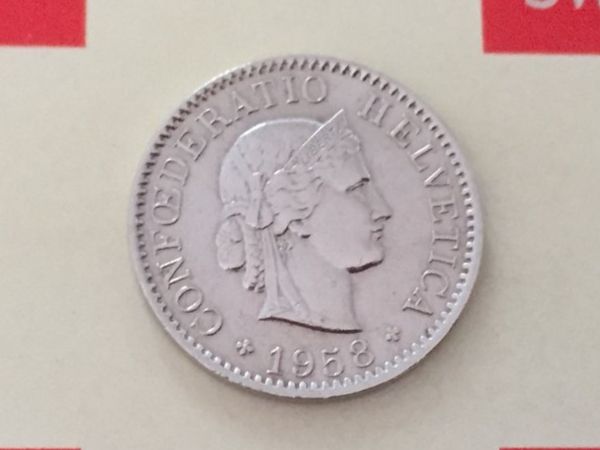 Tutti le monete: 5 Rappen 1958 vz – Usato da Elsau venduto da herbybay