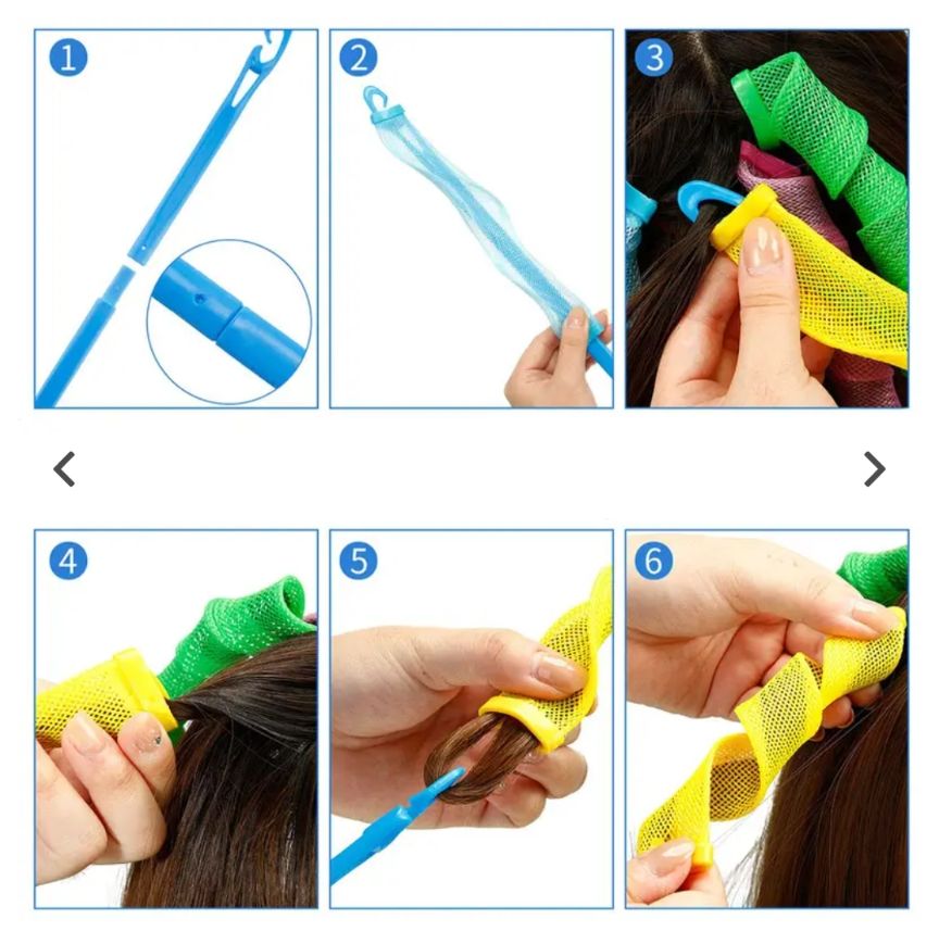 Piastre & Arricciacapelli: Heatless Hair Curlers Set with Applicator Tool  – Nuovo (secondo la descrizione) da Zürich venduto da Iris__ 3