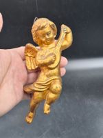 Italienischer florentinischer vergoldeter Engel Puttenfigur