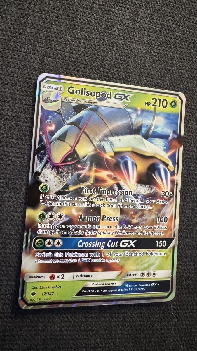Pokémon Carte collezionabili: Pokemon Karte: Golisopod GX – Nuovo (secondo la descrizione) da Dietlikon venduto da abd_7qwy 1