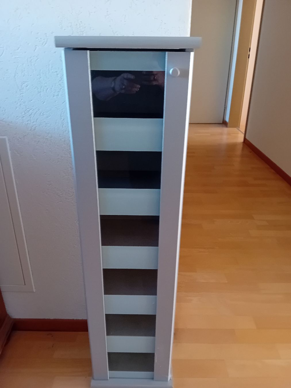 Armadi: Hochschrank silber mit Glastür  – Usato da Schlieren venduto da von_hl8p