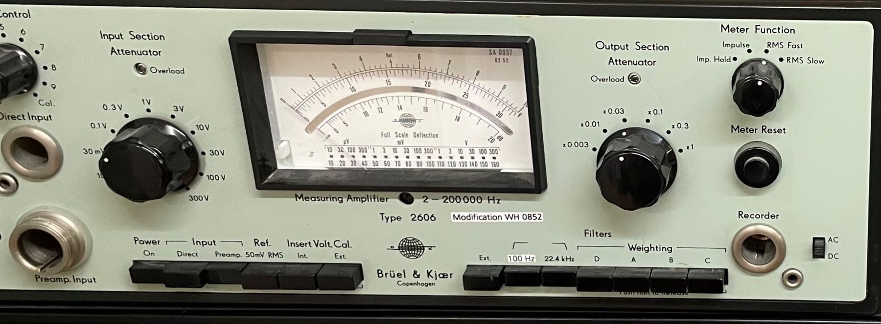 Mesurer: Brüel & Kjaer Messverstärker 2606 – D'occasion à Réchy par Olaf505