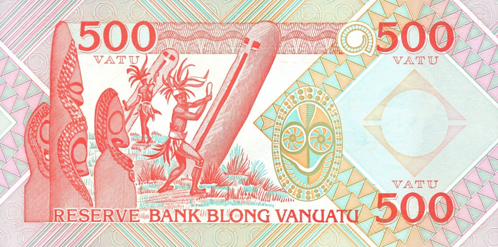 Banknoten: Vanuatu 500 Vatu 1993 P-5a UNC – Neu (gemäss Beschreibung) aus Schliern b. Köniz von pizzitaxi 1