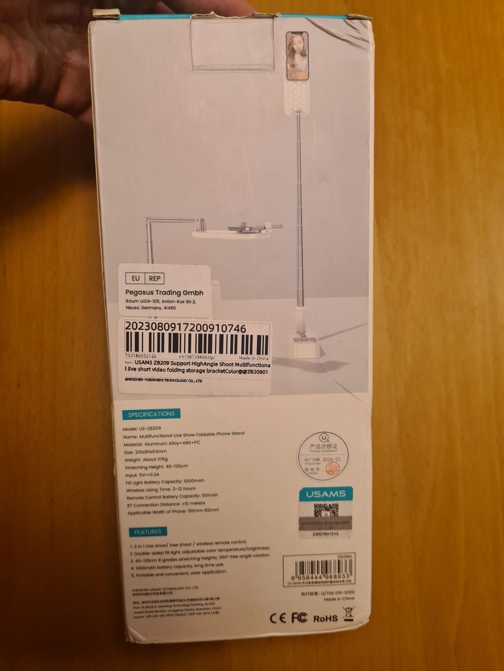 Altro per Ufficio & Commercio: Support téléphone pliable USAMS Multifonctionnel – Usato da Nyon venduto da Dap_j77s 9