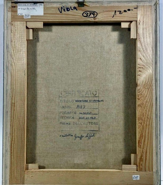 Dipinti: Giuseppe Lippoli - Venditore di castagne 1987 – Nuovo (secondo la descrizione) da Bruettisellen venduto da Collector_Store 5