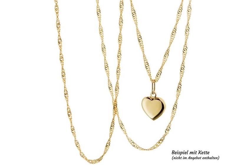 Ketten: Herz Echtgold mit Kette s925 – Neu und originalverpackt aus Hemmental von Zirconwelt 1